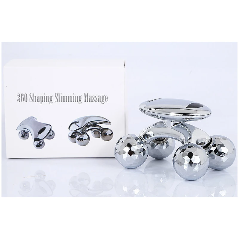 Roller Massager Beauty Body Slimming Massage 4 Adjustable Rollers Micro Electricity Skin Care Device Promote Collagen Production