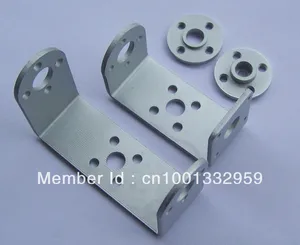 Кронштейн для крепления сервопривода робота 5 компл.лот: Алюминиевый металлический U-образный держатель + Круглый сервопривод + винты