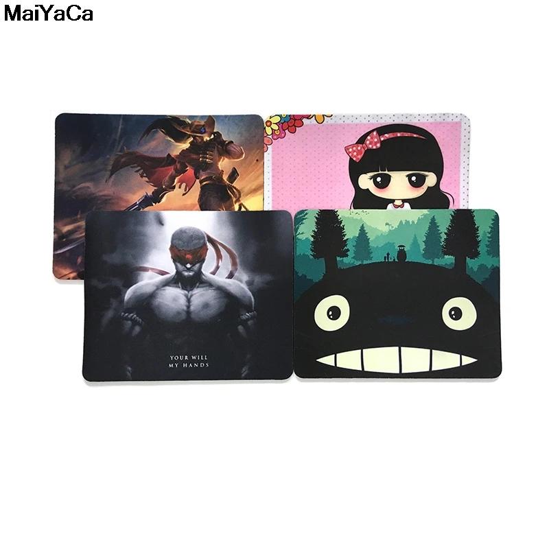 MaiYaCa 20x25 см маленький игровой коврик для мыши с аниме милый рисунком девочек игра