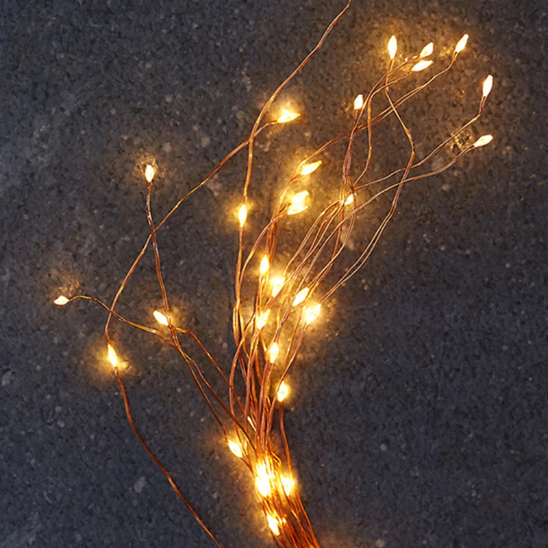 

CHICLITS 280Leds 14 Branches Starry Copper Wire Vine Light String For DIY Wedding Party Christmas Tree Garden Yard Decoration