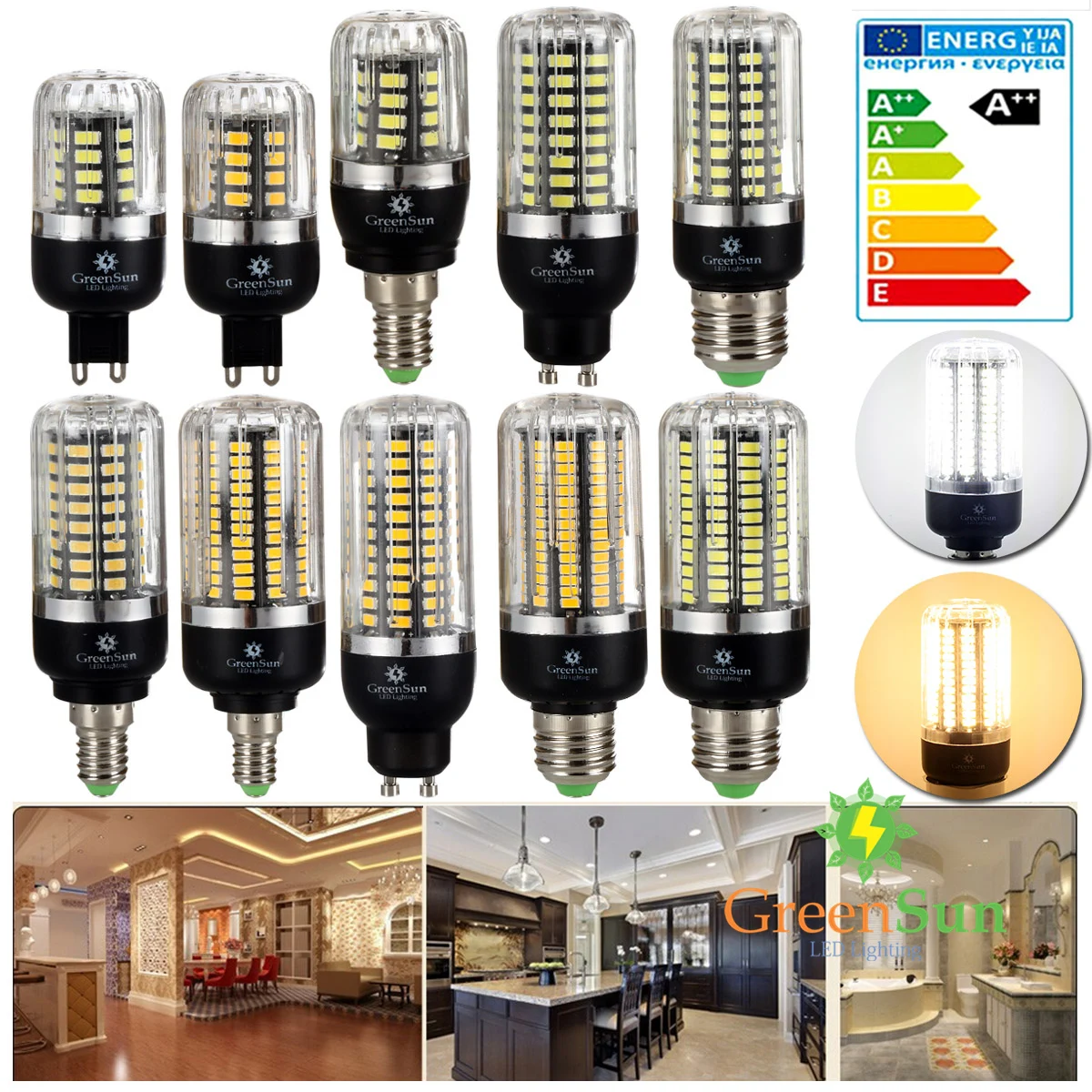 Высокая люменов 5736 SMD LED Кукуруза Лампа Свет E14 E27 G9 GU10 3W 5W 7W 9W 12W 15W СИД пятно света 220V