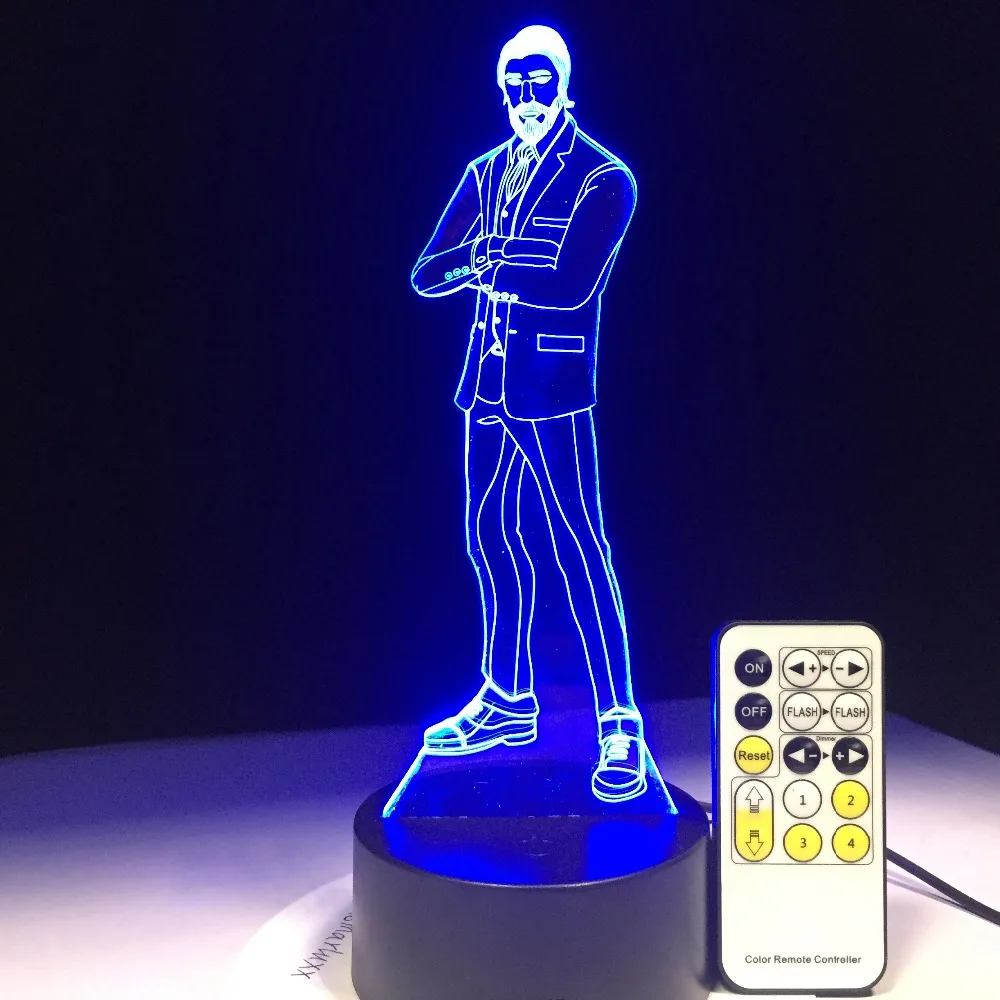 Жнец шкуры игра 3D светодиодный светильник арильного Панель RGBW сменные