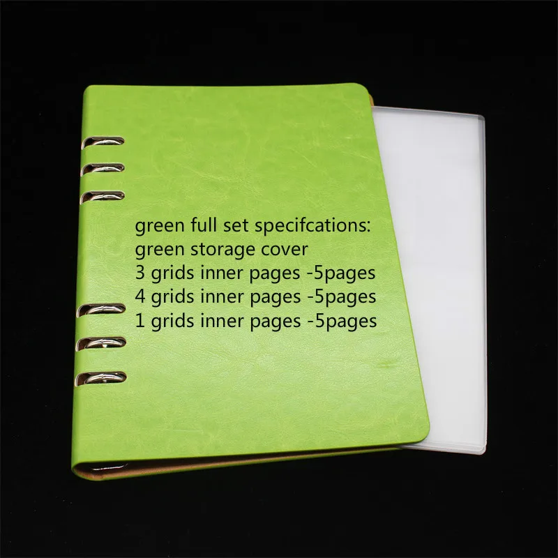 green full set Ksccraft DIY Скрапбукинг режущие штампы трафарет для хранения книга Коллекция альбом Обложка держатель - Цвет: green full set
