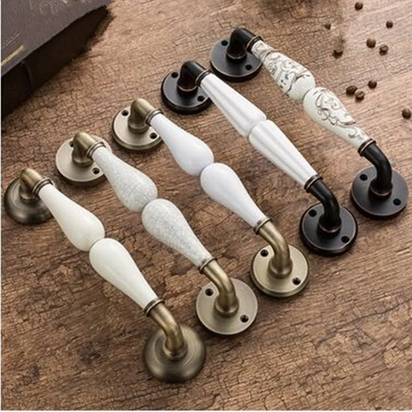 Антикварные американские черно-красные бронзовые складывающиеся керамические