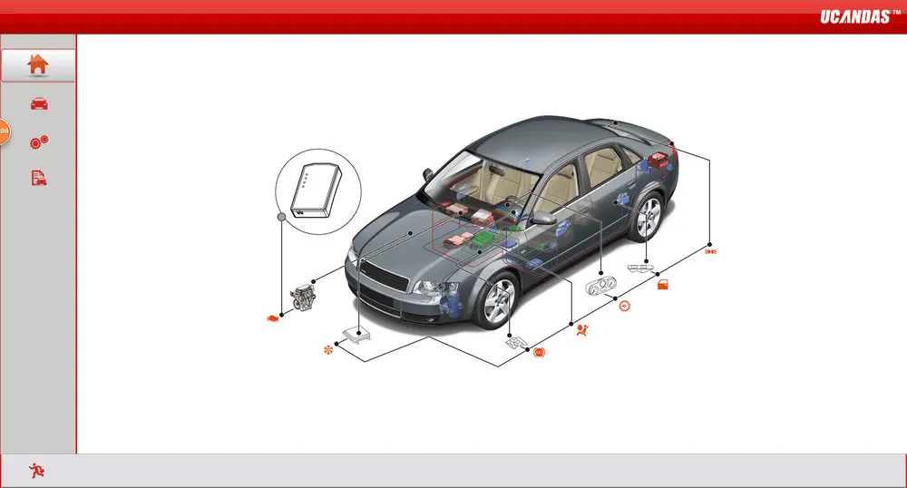 UCANDAS VDM V4.7 OBD2 автомобильный диагностический инструмент полная система OBDII wifi-сканер с поддержкой планшета Win10 Многоязычная и автомобильная