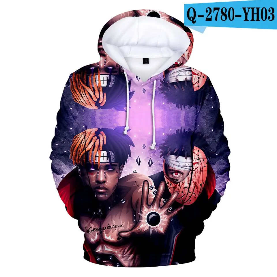color at picture Xxxtentacion/толстовки с 3D рисунком толстовки для мальчиков и девочек толстовки с 3D капюшоном Xxxtentacion, высококачественные толстовки детские осенне-зимние топы - Цвет: color at picture
