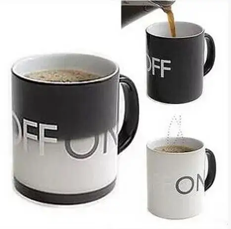 Hot Sale OFF-ON Changing Mug Magical Chameleon Coffee Cup Temperature Sensing Novelty Gift 330ml