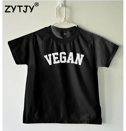 Vegan Letters Print Kids tshirt Boy Girl shirt Children Toddler Clothes Funny Top Tees Z-60 | Детская одежда и обувь