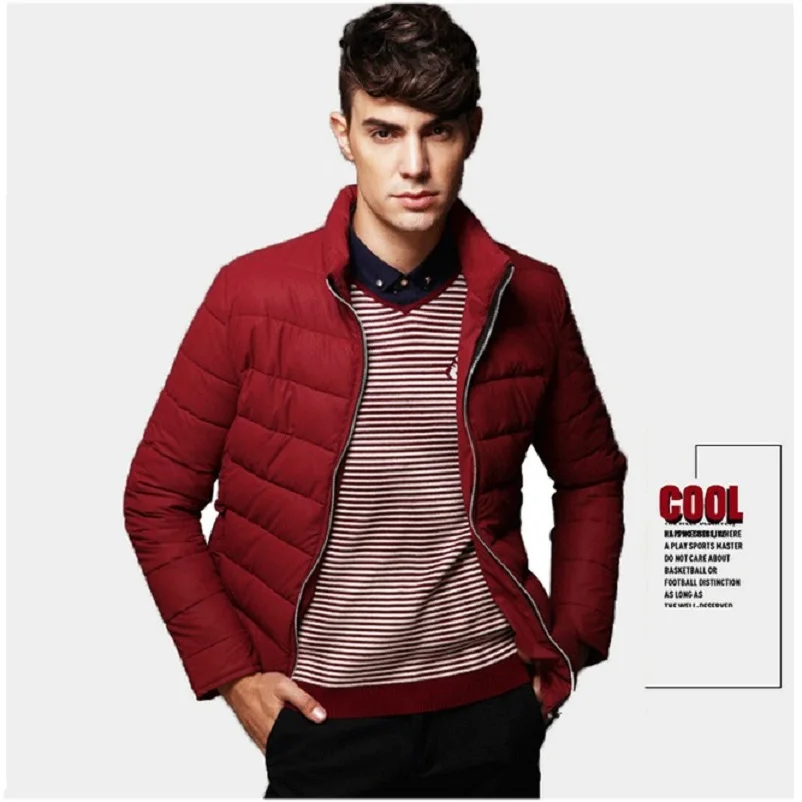 Nice Winter Jacket Men Casual Cotton Coat Outdoors Warm Slim Parka Solid Clothes Plus Size XXXL Manteau Homme Brand Clothing | Мужская