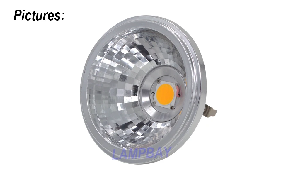 (4 Упак.) Бесплатная доставка LED AR111 COB Отражатель 7W G53 12V 770LM замена до 50W лампочка с