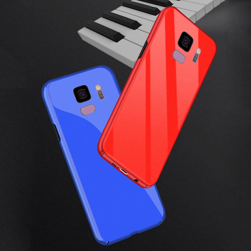 Luxury Piano Paint Case For Samsung Galaxy S9 S8 Plus S7 Edge Note 8 Ultra Thin Anti Knock Mirror Hard PC Cell Phone Back Cover |