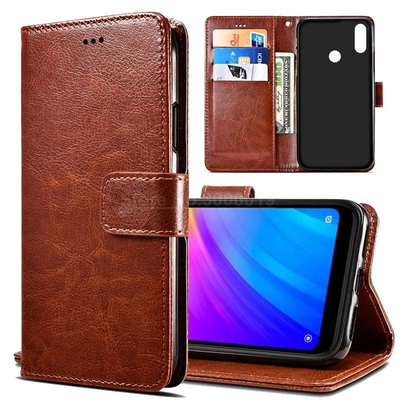 Чехол книжка для xiaomi redmi 7 из искусственной кожи с подставкой 7|Бамперы| |