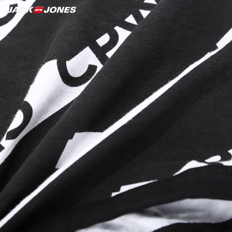 JackJones мужские эластичные хлопковые с буквенным принтом контрастные сращивания