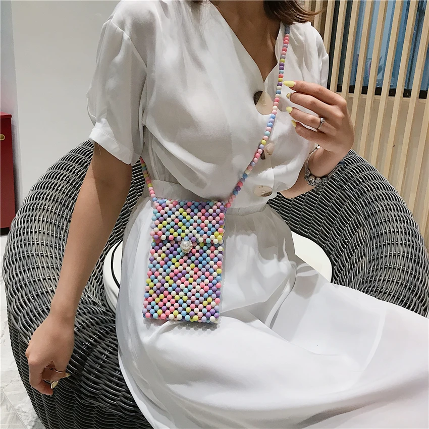 Модная Наплечная Сумка для мобильного телефона Женская цветная мини-сумка через