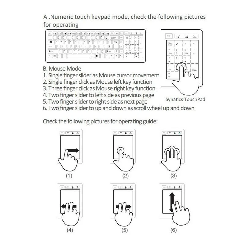 E60 сенсорная клавиатура 2 4 ГГц супер тонкая белая шоколадная QWERTY раскладка