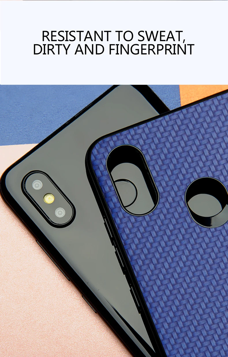 Чехол Mofi для xiaomi redmi note 6 pro, переплетенный зернистый чехол для redmi note 6pro, Жесткий Чехол для задней панели xiaomi redmi note 6, чехол для глобальной версии