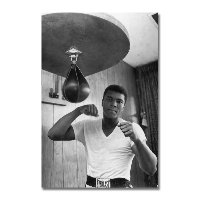 Художественный шелк или холст с принтом Muhammed Ali боксерский плакат 13x20 24x36 дюймов для украшения комнаты-002