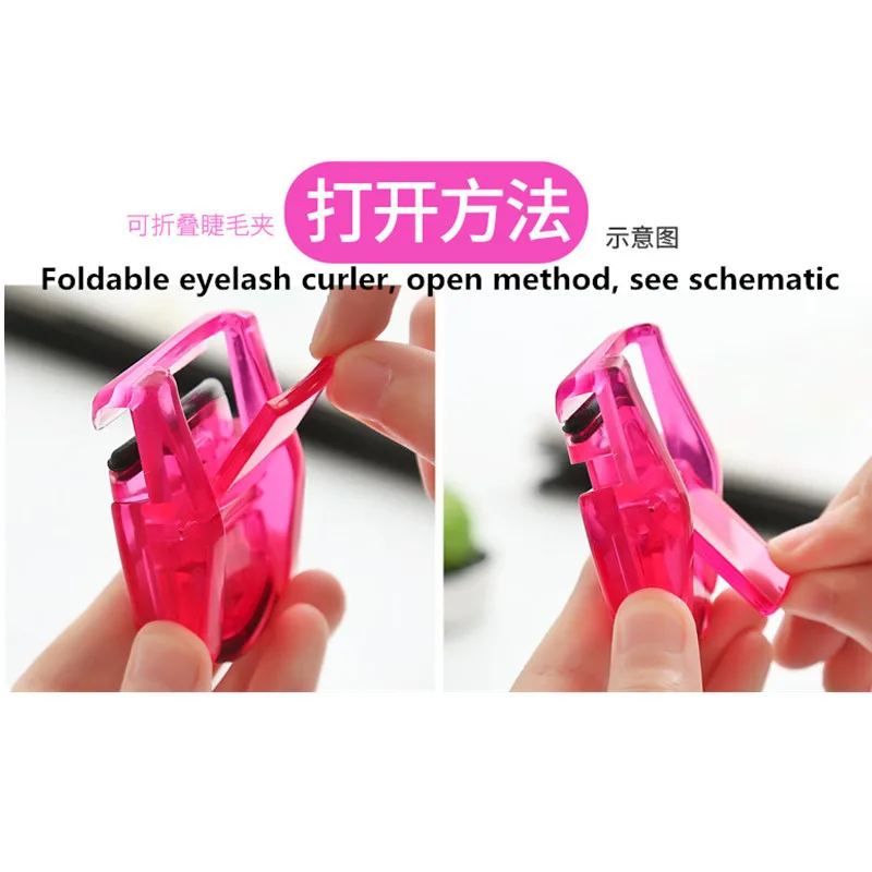 Милые мини складные 7 цветов бигуди для ресниц портативные накладные ресницы