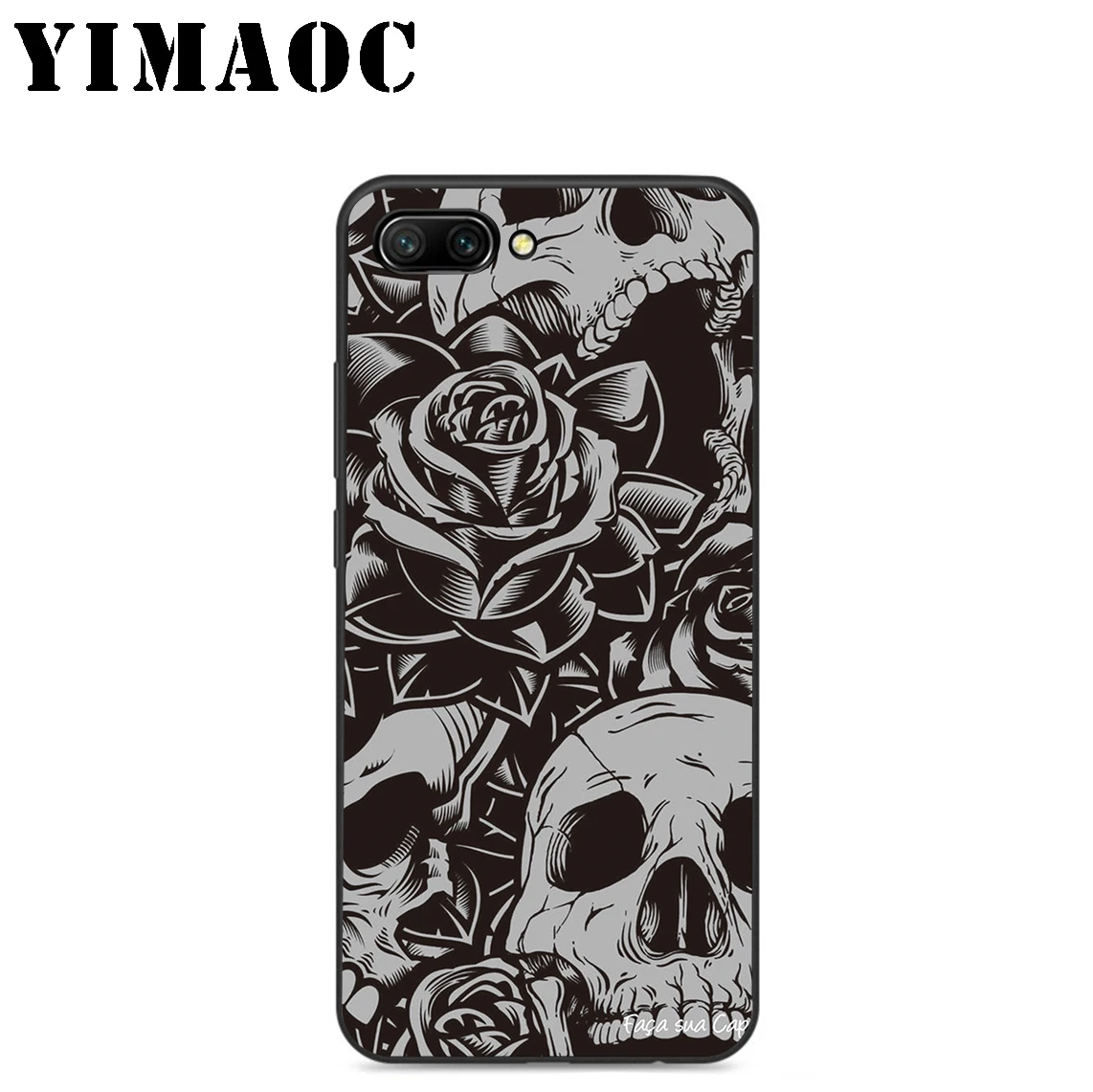 YIMAOC Money Cash Skull Flower Силиконовый чехол для huawei Honor mate 10 P20 P10 P9 P8 P Smart Y6 6A 7A 7X 7C Lite Pro 2017 2018