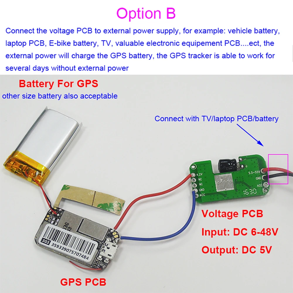 Легко установить ноутбук ТВ Противоугонный GPS трекер DC 7 V 48 V/9 95 GSM отслеживающее
