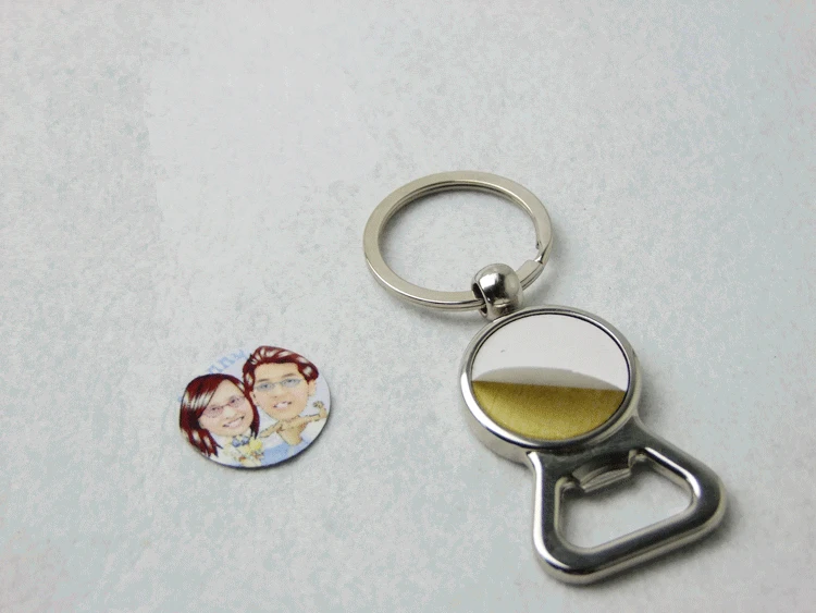 Открывалка для бутылок с сублимационной печатью 20 шт./лот|bag pendant|blank sublimationkey chain bag