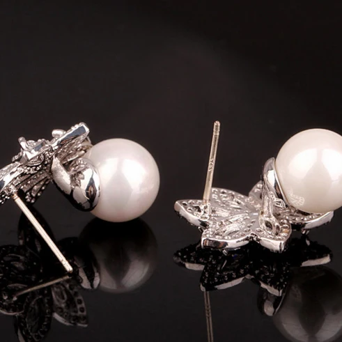 Европейские и американские новые роскошные темпераментные жемчужные серьги