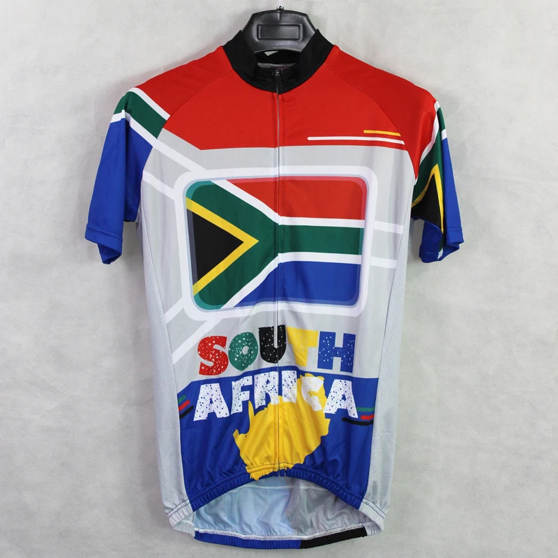 2017 bike jerseys SOUTH AFRICA 17 SportsWear Mens Cycling Jersey Clothing Bike Shirt Size new wisdom leaves | Спорт и развлечения