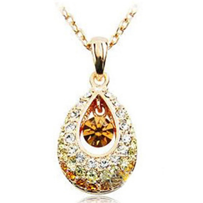 Necklace -- Princess Pendant Short Chain of Crystal # SN1016 |