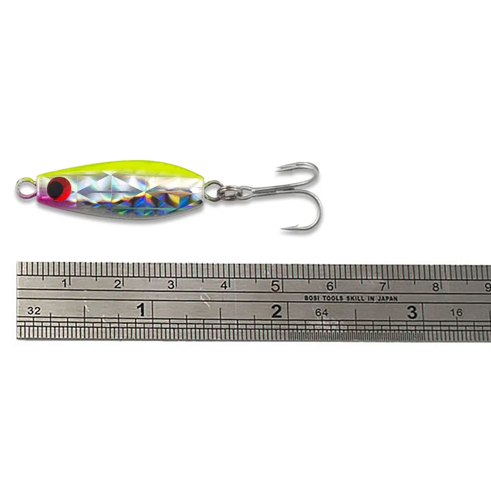 6 шт 7g 1/4oz Countbass мини Рыбалка приспособлений с тройным крючком, микро-дергающаяся приманка, применение металлического свинца бас джиг-приманки