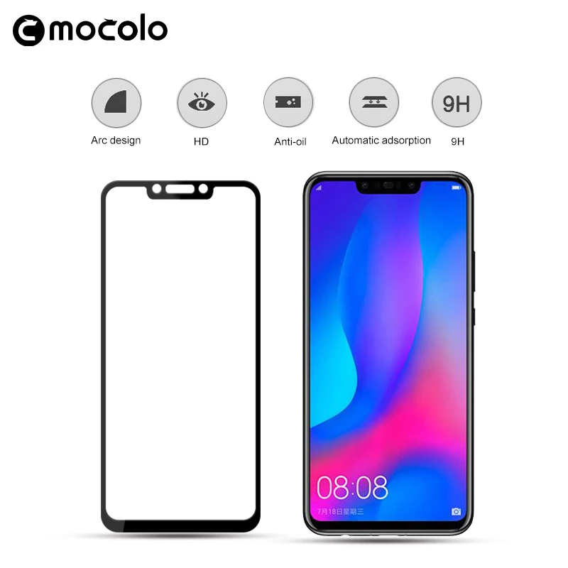 Ударопрочное закаленное стекло Mocolo HD для Huawei Nova 3 защита экрана с полным