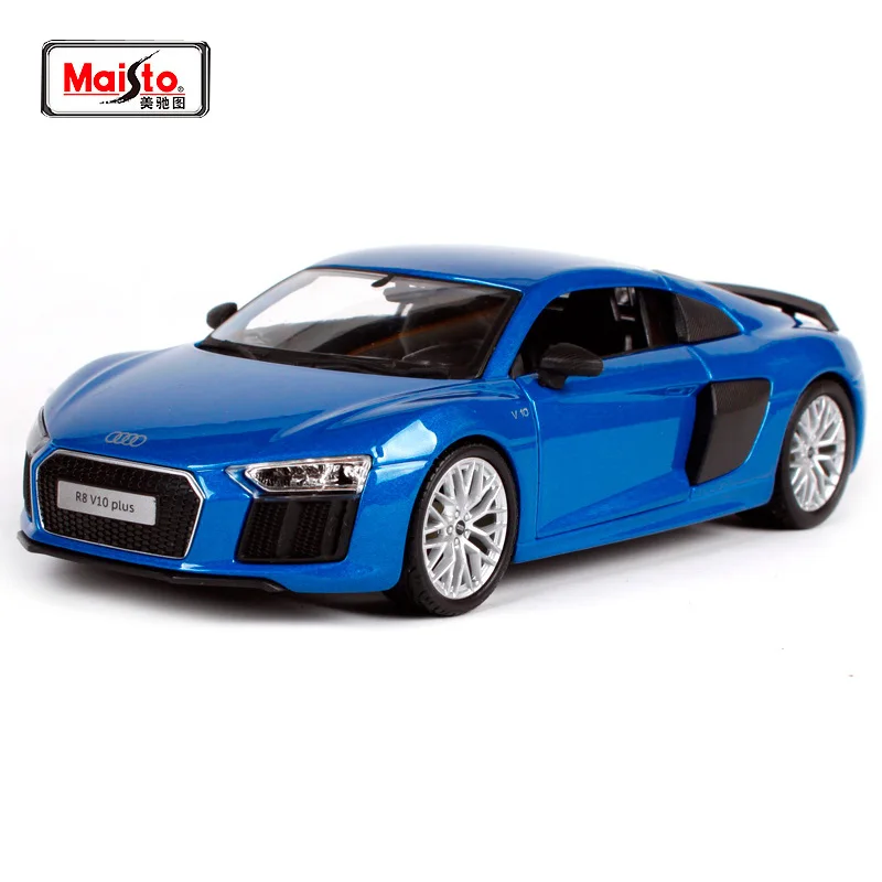 Модель автомобиля Maisto 1:24 Audi R8 V10 PLUS литая под давлением игрушка новинка в коробке
