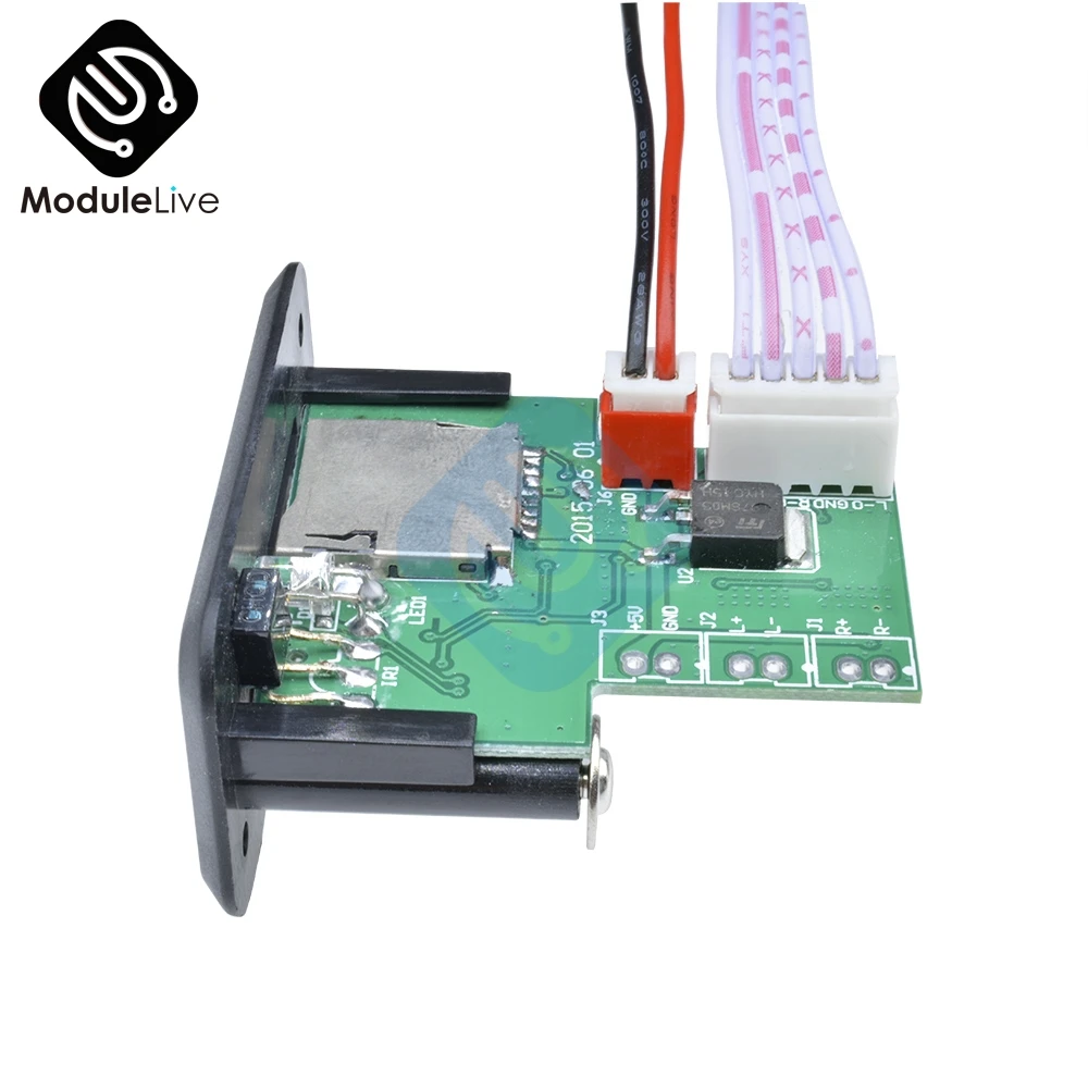 5 В/12 В мини MP3 декодер доска USB TF u-диск ридер MP3-плеер усилитель автомобиля с ИК-пультом дистанционного управления для Arduino
