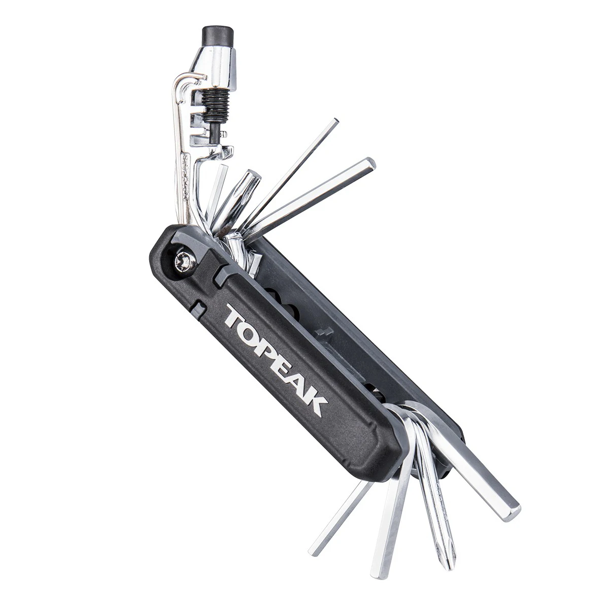 

Light Weight/Compact Size Topeak TT2573B HEXUS X 21 Multi Bike Tool For T15, T25 8mm Hex Tool bits Tire Levers Presta Core Tool