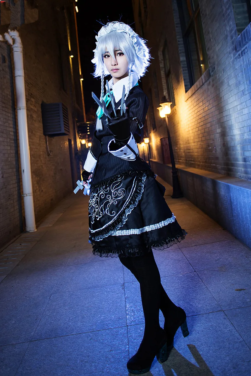 Костюм косплей TouHou Project Cos Izayoi Sakuya для женщин женский костюм косплея на Хэллоуин