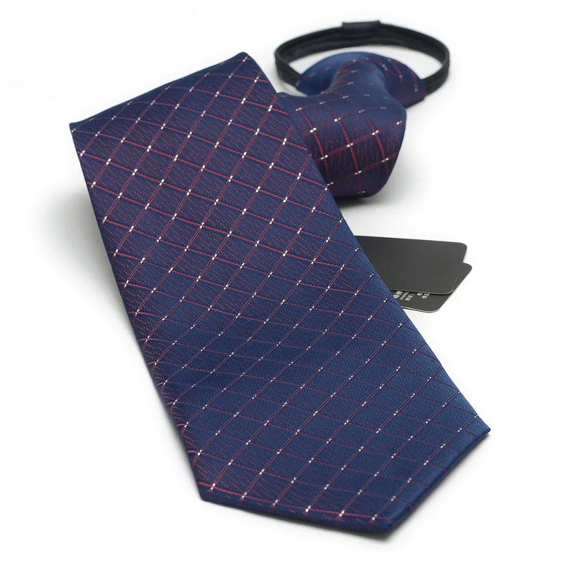 

2019 New Arrivals 10cm Wide Zipper Tie Classic Plaid Tradition Big Neckties Business Mens Ties corbatas para hombre Gift Box