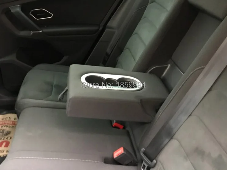 

for 2019 -2021 VW JETTA MK7 Allspace CHROME REAR SEAT DRINK CUP HOLDER COVER STICKER BEZEL SURROUND FRAME MATTE