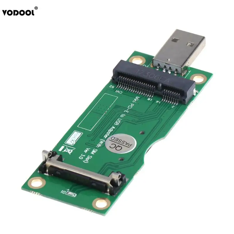 Mini PCI E к USB адаптеру с слотом для карт SIM 8pin модуля WWAN/LTE Поддержка 6pin/8Pin разъем