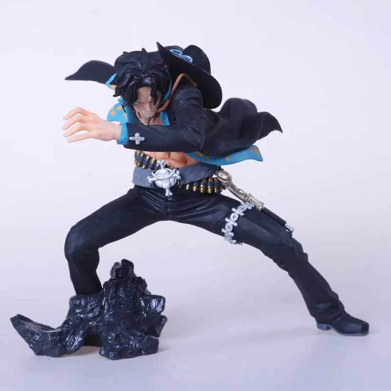 

Anime One Piece CRANEKING Portgas D Ace PVC Action Figure Collectible Model Kids Toys Doll 15cm