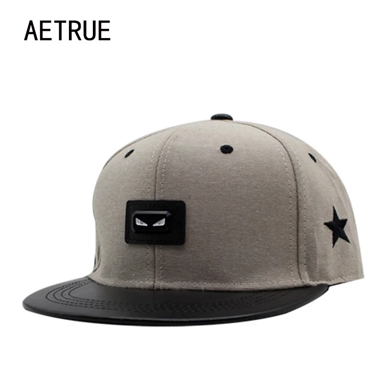 Бейсболка AETRUE для мужчин и женщин Кепка Snapback хип-хоп брендовая с регулируемой