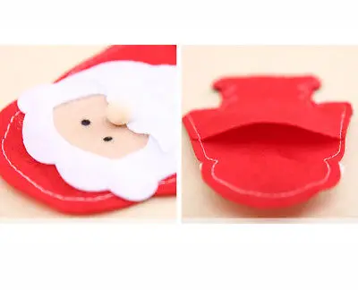 6 шт. Рождественский чехол для вилок карманный столовый столик столовые приборы