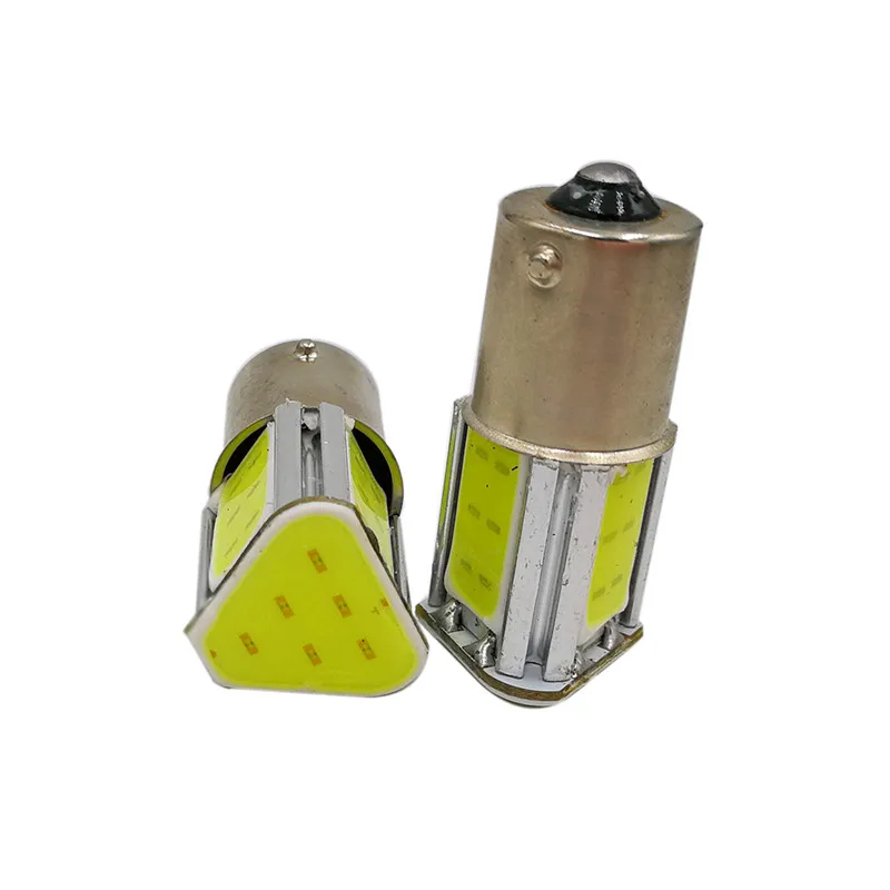 2х Белый 1156 Cob Led авто лампа G18 Ba15s 4COB LED Сигнал поворота Задняя автомобильная