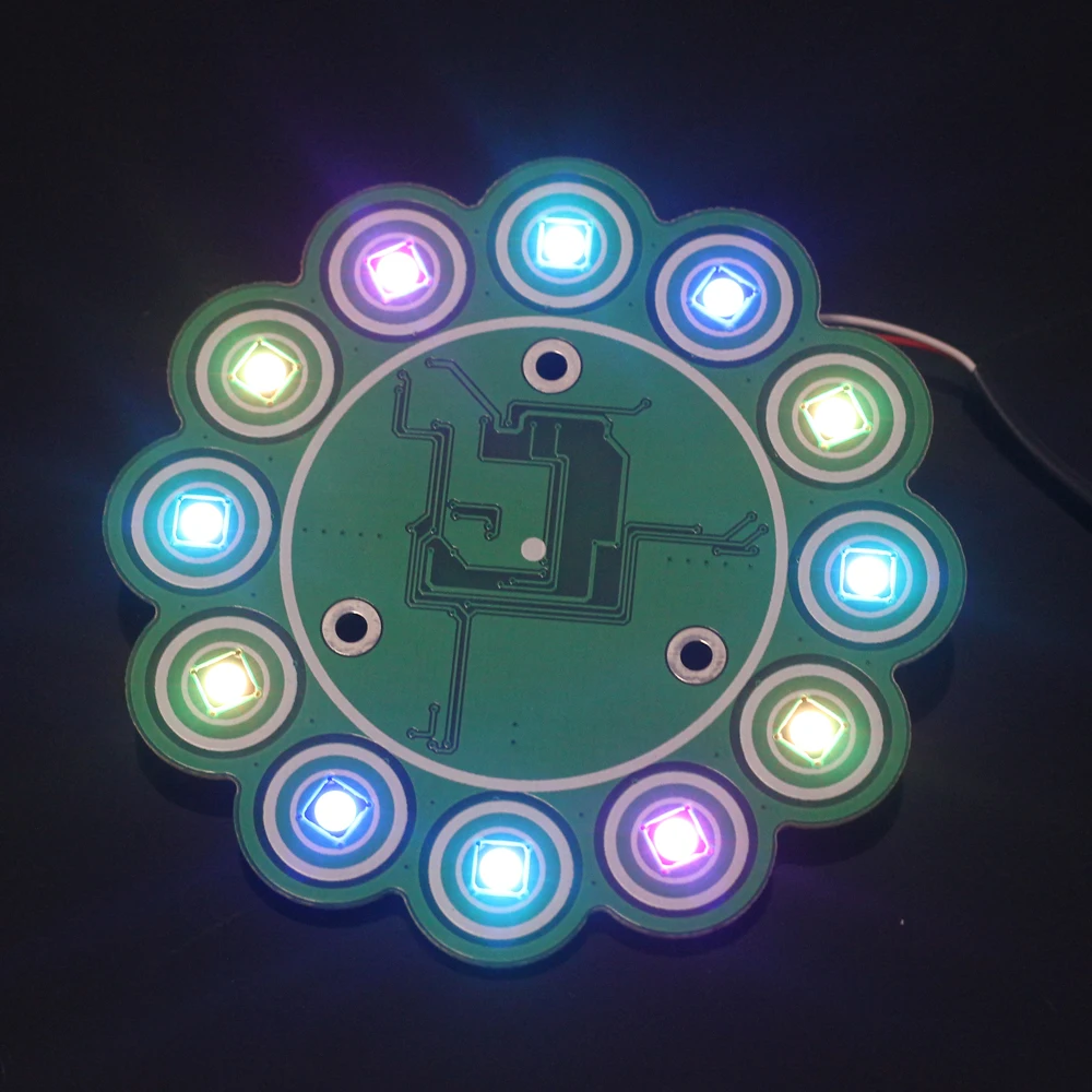 RGB светодиодная лампа для потока фонарь WS2812B TTP224 сделай сам модуль освещения воды