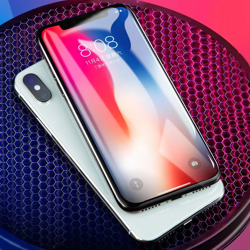 5D изогнутое закаленное стекло для iPhone X защита экрана Защитное 6 6S 7 8 Plus 10 на