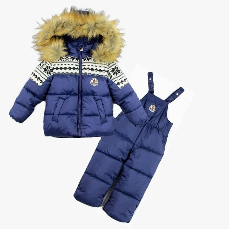 2018 зимний комплект одежды для детей маленьких мальчиков Лыжный костюм