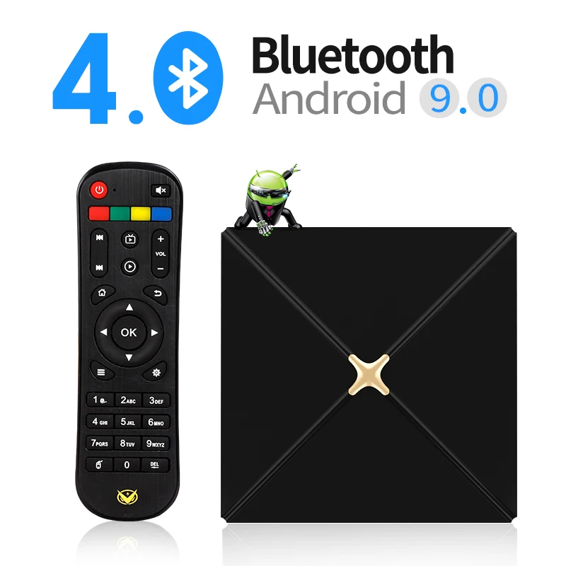 Приставка Смарт ТВ XiPu промышленная на Android 9 0 4 + 32/64 ГБ OS9.0 Wi Fi 2 4/5 8 ГГц|ТВ-приставки