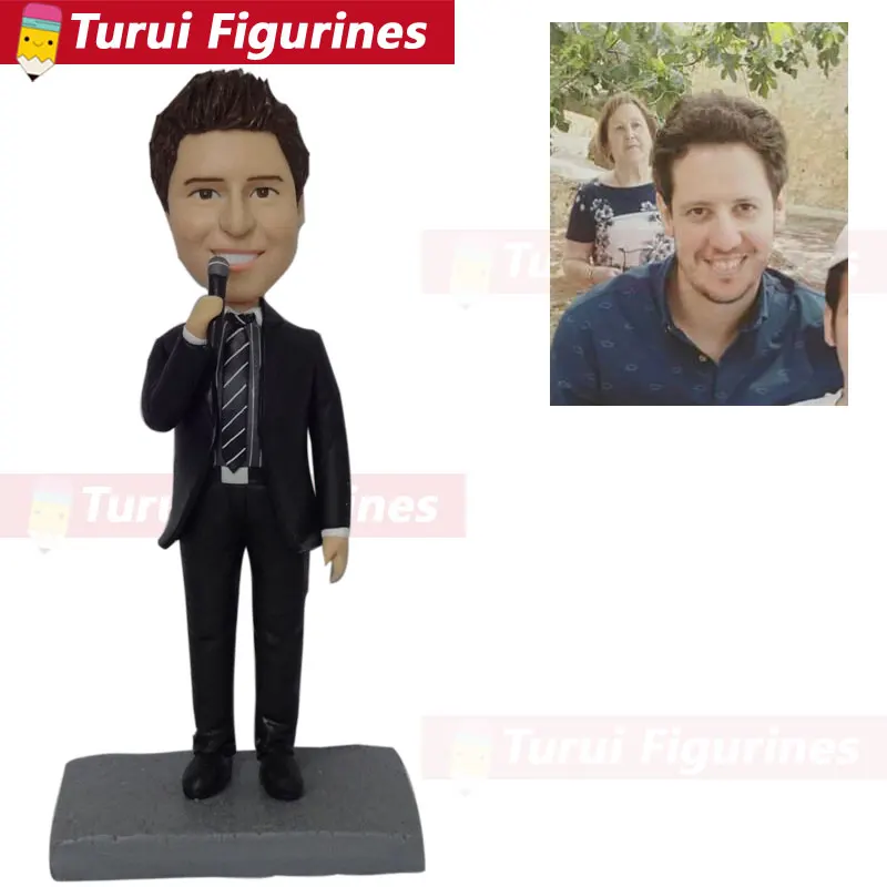Turn your selfies into bobblehead famous customized singer bobble head dolls personalized polymer clay from pho | Дом и сад