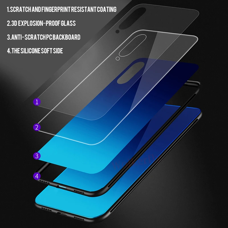 Чехол для телефона s для ASUS Zenfone Max Pro M2 ZB631KL M1 ZB602KL чехол с градиентной мраморной стеклянной силиконовой рамкой чехол для M1 ZB601KL