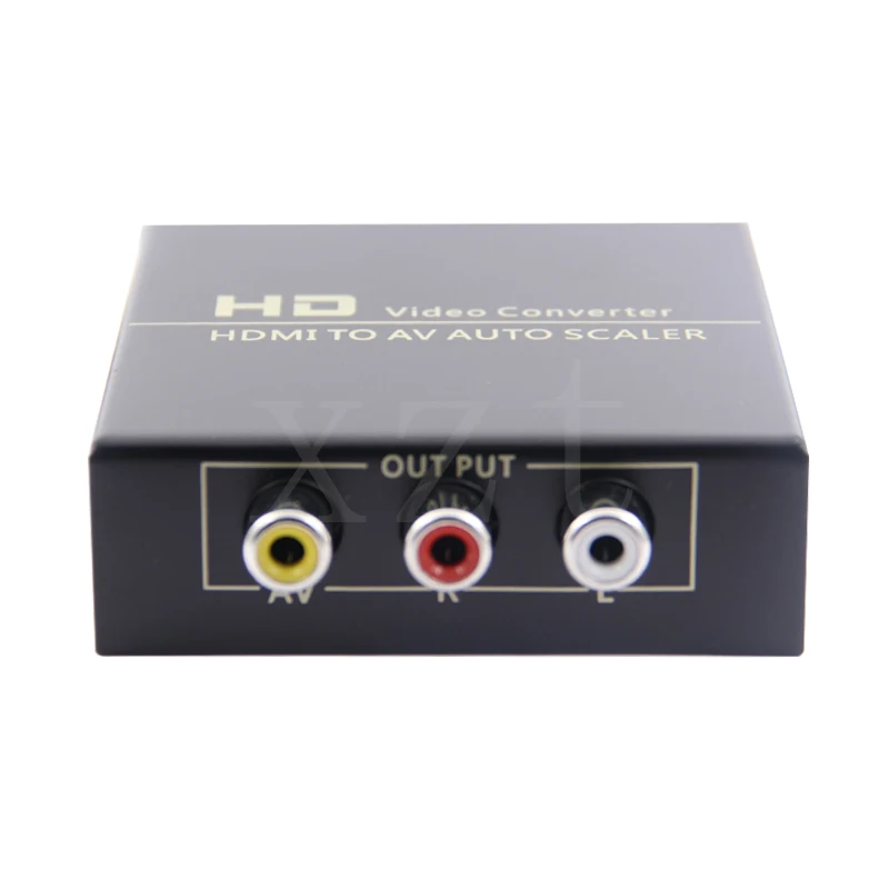 HDMI К AV Авто скейлер адаптер HD 1080P видео композитный конвертер коробка к 3 RCA AV/CVSB L/R