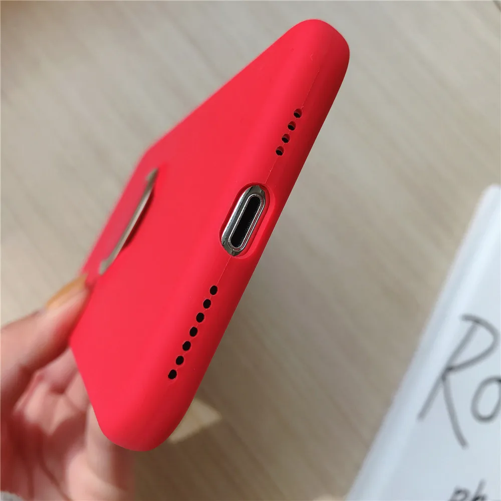 phone case for iphone 6 6s waterproof cover 7 8 plus X Xs mas Xr Solid silicone 360 holder |