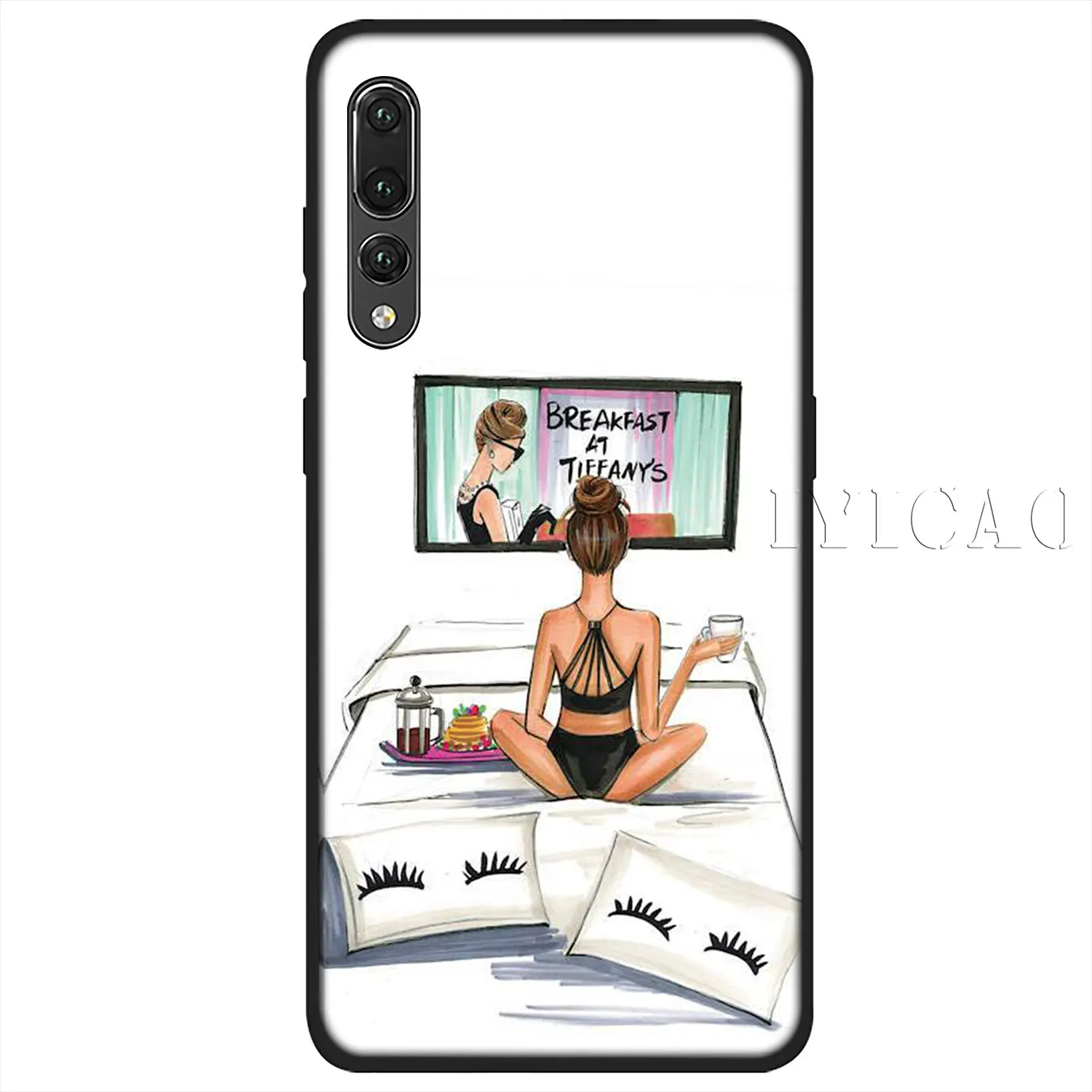 IYICAO мягкий тонкий чехол для мамы и дочки Huawei P30 P20 Pro P10 P9 P8 Lite Mini 2017 2016 P smart Z 2019 |